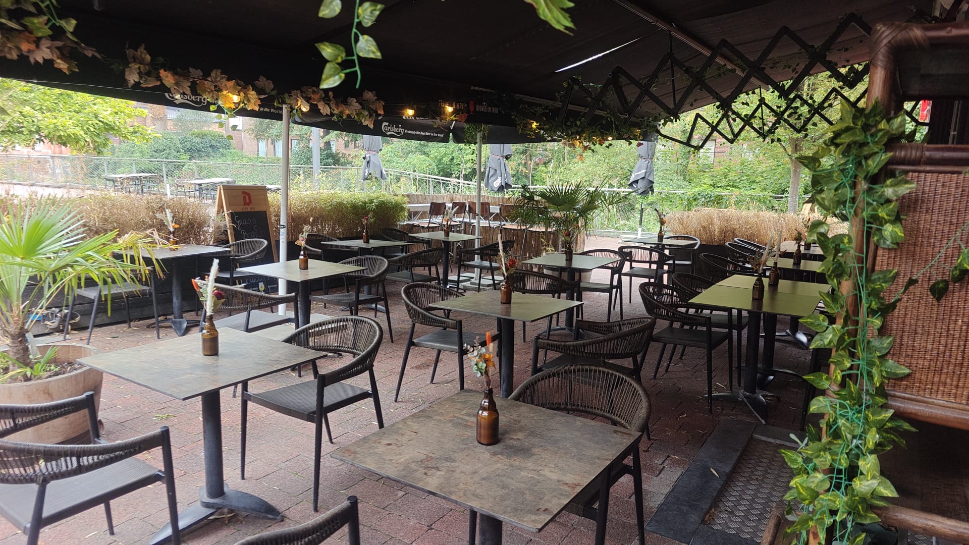 Het overdekte terras van Hamburg