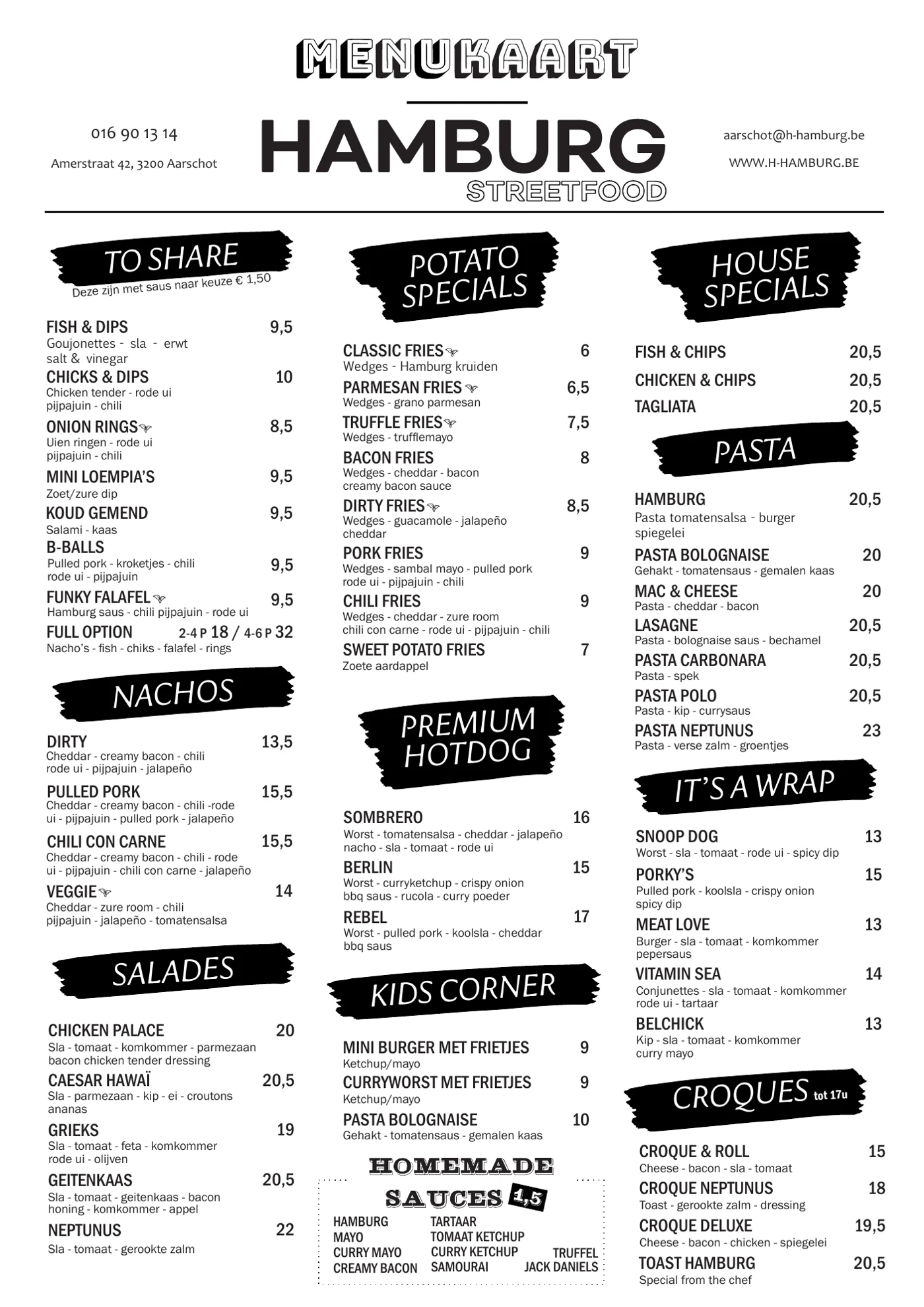 Menukaart Hamburg pagina 3