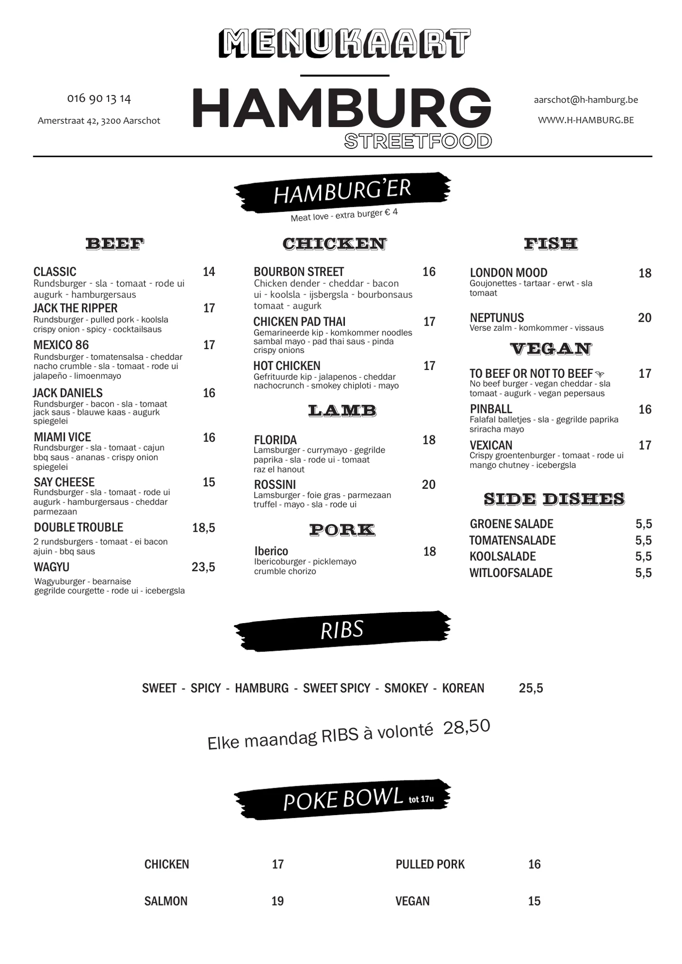 Menukaart Hamburg pagina 4